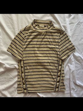 We The Free Striped Crop Tee